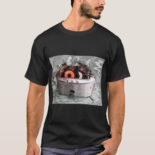T-shirt Toaster Grill Art rétro Tee (Devant)