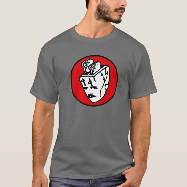 T-shirt Toasterhead Tesla Red2 (Devant)