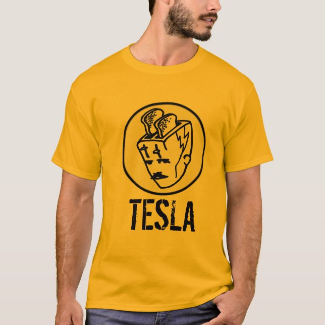 T-shirt Toasterhead Tesla transparent (Devant)
