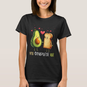 T-shirt Toasts d'avocat Tu Me Complètes Drôle Vegan Fruit