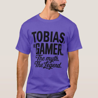 T-shirt Tobiashe Joueurhe Mythehe Légendeobias Nom Drôle d