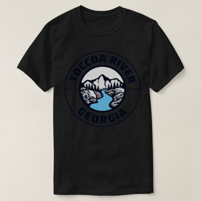 T-shirt Toccoa River Georgia State Lovers Montagnes Nature (Design devant)