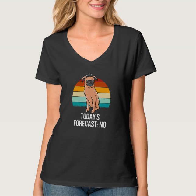 T-shirt Todays Forecast No Sarcastic Funny Sarcasm Humor D (Devant)