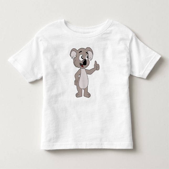 T-shirt Toddler avec dessin animé de l'ours de koa (Devant)