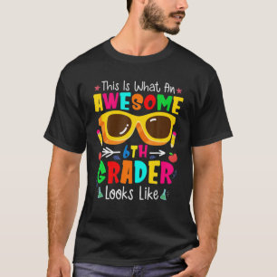 T-shirt Toddler back To School 6th Grade Awesome Sixth Gra