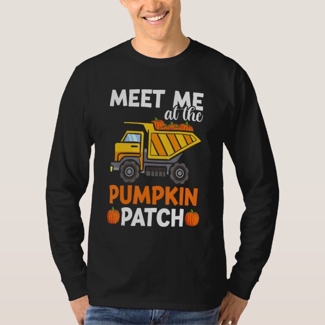 T-shirt Toddler Boys Thanksgiving  Pumpkin Patch Truck Kid (Devant)