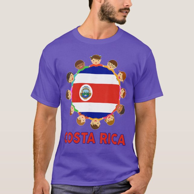 T-shirt Toddler Costa Rico Flag Costa Rican Hispanic Herit (Devant)