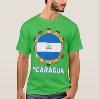 T-shirt Toddler Drapeau Nicaragua Nicaraguayen Patrimoine 