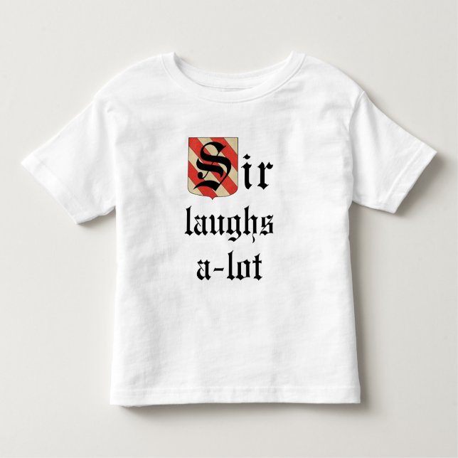 T-shirt Toddler Jersey "Sir Laughs-a-lot" (Devant)