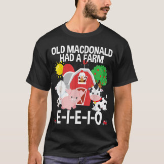 T-shirt Toddler Kids Old MacDonald Had a Farm EIEIO Nurser