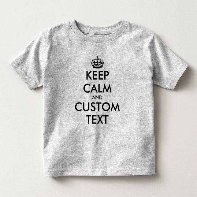 T-shirt Toddler pour le mème de calme personnalisé (Devant)