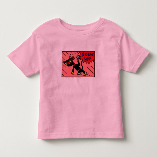 T-shirt Toddler Ringer Mel NINJA (Devant)