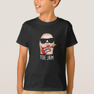 T-shirt Toe Jam Funny Big Toe Music Pun Dark BG