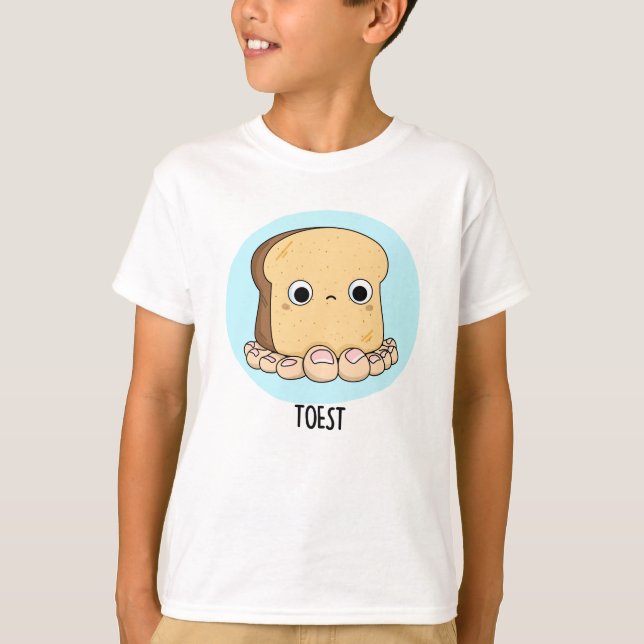 T-shirt Toest Drôle Toest Toast Avec Jeu D'Orteils (Devant)