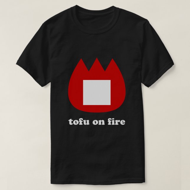 T-shirt 📛 tofu en feu (Design devant)