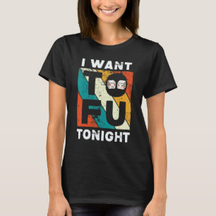 T-shirt Tofu Mignon Végétalien Végétarien Je Veux du Tofu