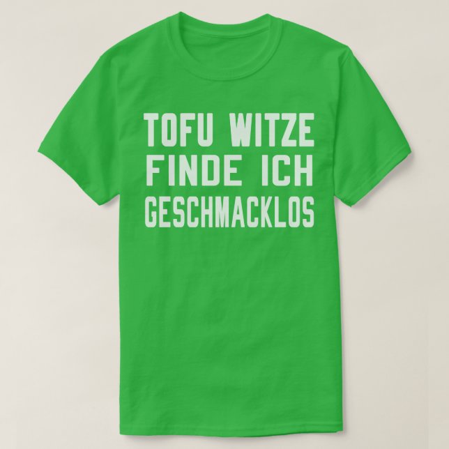 T-shirt Tofu Witz Vegan lustiing (Design devant)