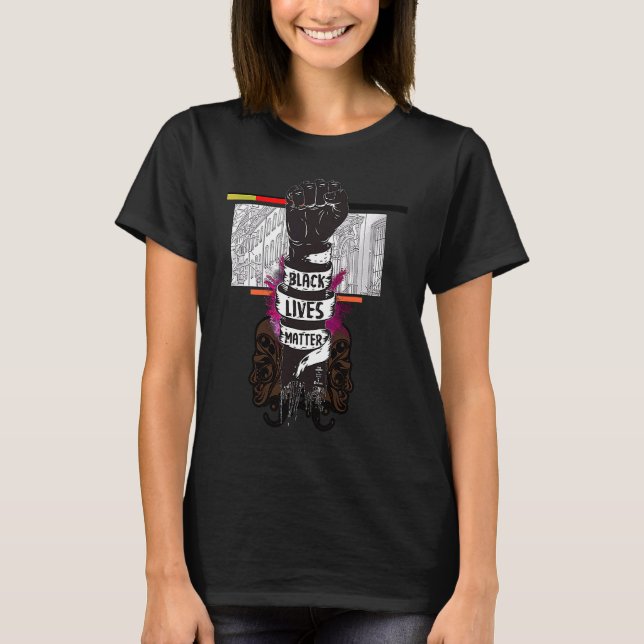 T-shirt Together We Rise  Black Lives Matte (Devant)