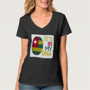 T-shirt Togo Dans Mon Adn Drapeau Togolais Équipe Togo Pou