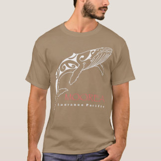 T-shirt Tohora Moorea Tribal Tattoo Humpback Baleine Conce