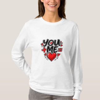 T-shirt Toi + Moi = Amour Saint-Valentin Couple Assorti