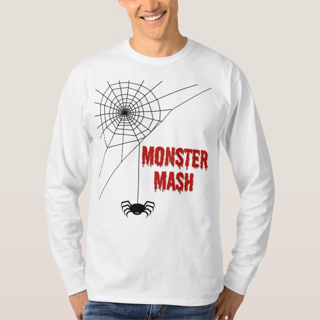 T-shirt Toile d'araignée de Monster Mash Halloween (Devant)