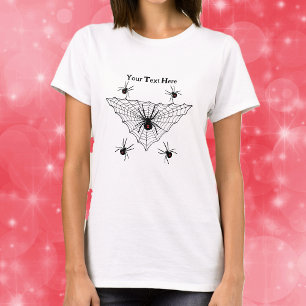 T-shirt Toile d'araignée en forme de triangle avec araigné