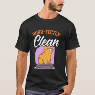 T-shirt Toilettage de compagnie drôle de chat Mème de douc