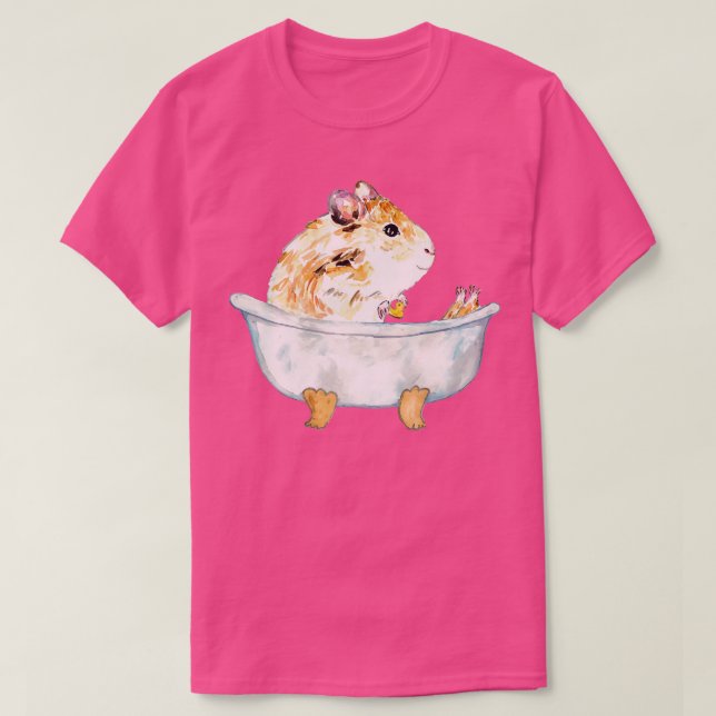 T-shirt Toilette de hamster Peinture 2 (Design devant)