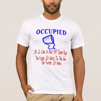 T-shirt toilette occupé