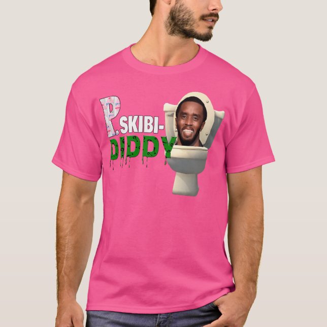 T-shirt Toilette P Diddy Skibidi (Devant)