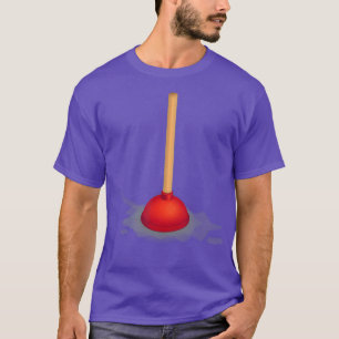 T-shirt Toilette Plongeur Funny Plomber Salle de bain