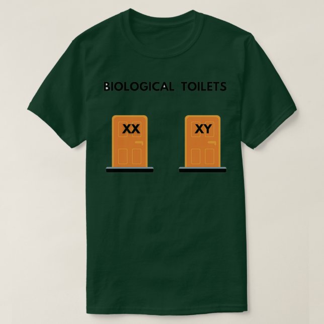 T-shirt Toilettes biologiques (Design devant)
