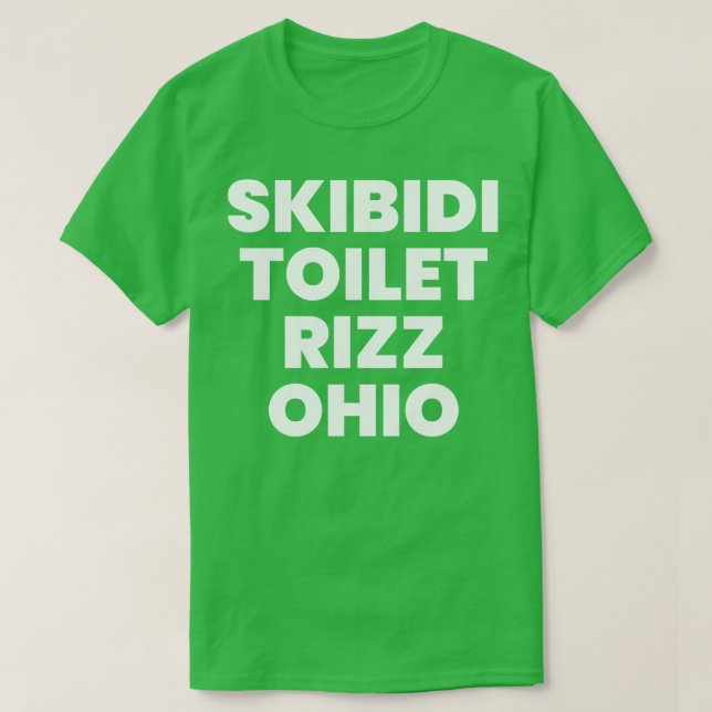 T-shirt Toilettes Skibidi Rizz Ohio (Design devant)