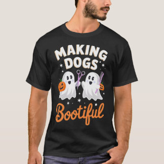 T-shirt Toiletteur pour animaux drôle d'Halloween rendant