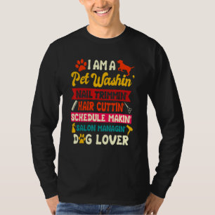 T-shirt Toiletteur pour chiens Toilettage de compagnie Fu