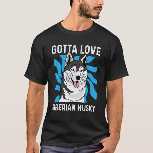 T-shirt Toiletteur pour husky à aimer (Devant)