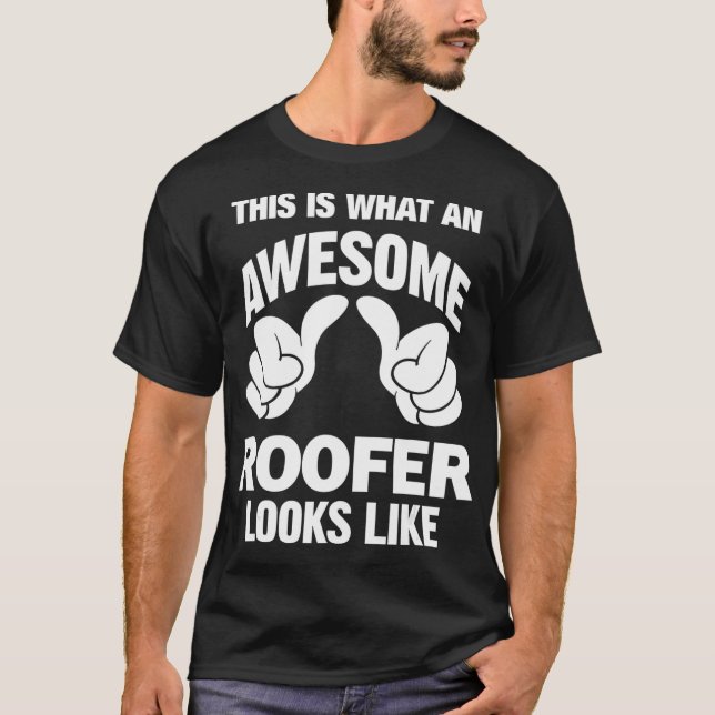 T-shirt Toit Awesome A L'Air Drôle (Devant)