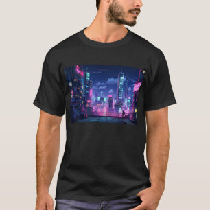 T-shirt Toit du Japon Cyberpunk