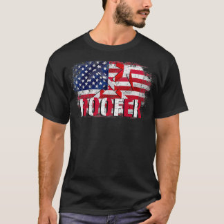 T-shirt Toit vintage Avec Drapeau Américain Cadeau Pour To