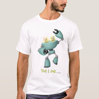 T-shirt Tok & Jok TokBot vs JokBot Chemises blanches