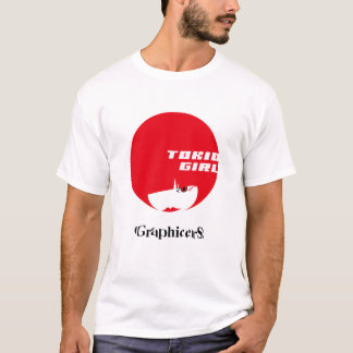 T-shirt Tokio Girl Rising Sun