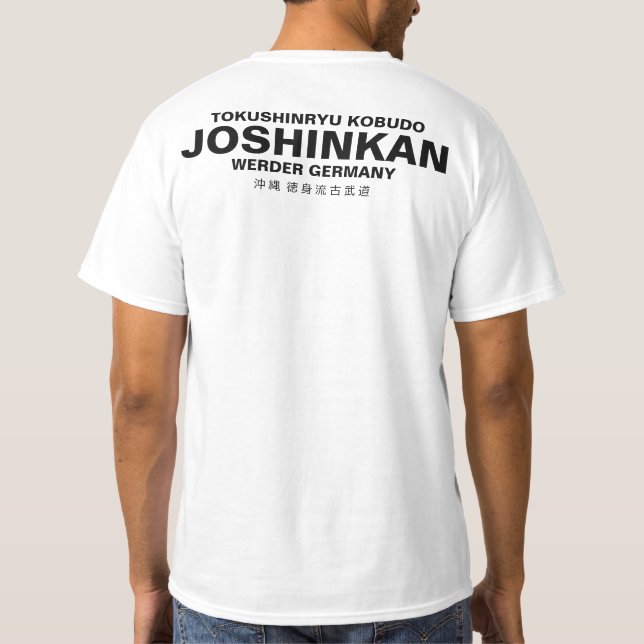 T-shirt Tokushinryu, Kobudo, Joshinkan, blanc (Dos)