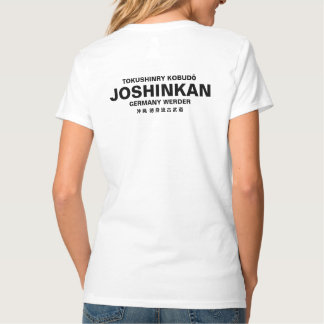 T-shirt Tokushinryu, Kobudo, Joshinkan, blanc, dame