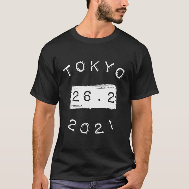 T-shirt Tokyo 26 2 Marathon 2021 (Devant)