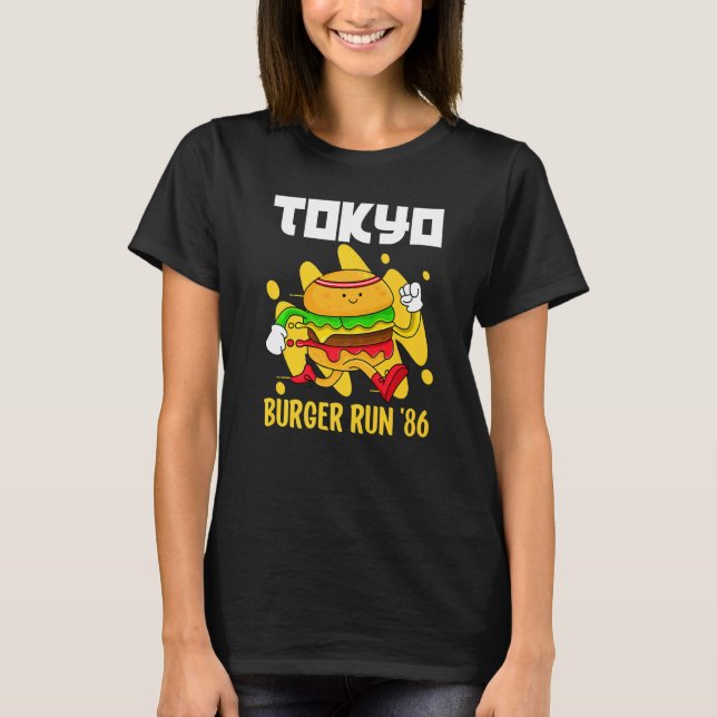 T-shirt Tokyo Burger Run depuis '86 Workhand Japonais (Devant)