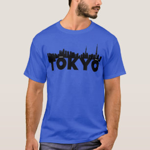 T-shirt Tokyo Japan Asia City Skyline Silhouette Outline S