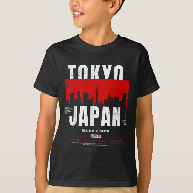 T-shirt Tokyo Japan The Land Of The Rising Sun Original St (Devant)
