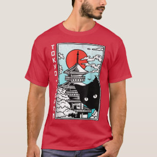 T-shirt Tokyo Japon Chemise Cute Kawaii Temples japonais B