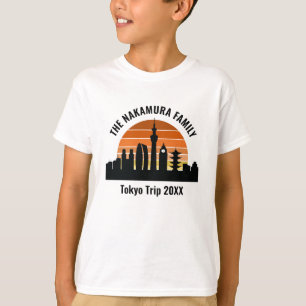 T-shirt Tokyo Japon Coucher de soleil sur mesure enfants d